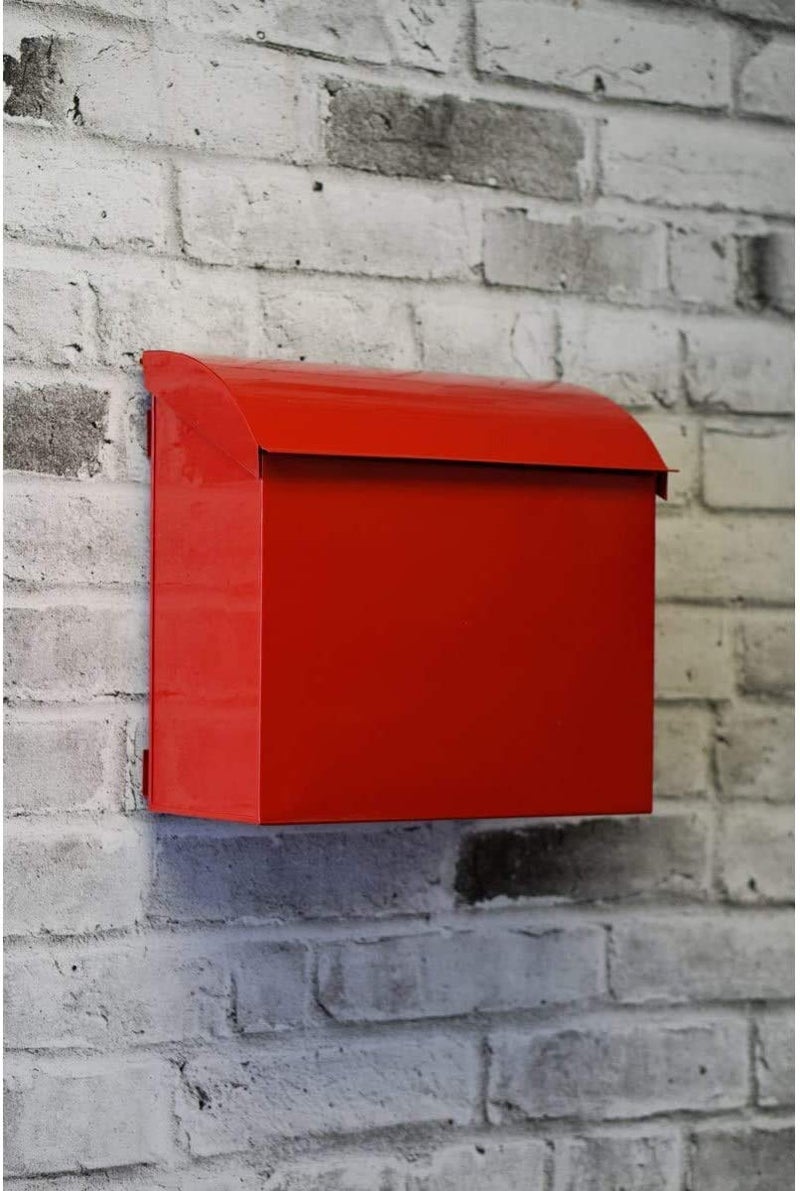 NACH Large Mailbox for House, 12.4â€x7.1â€x11.8 Red Mailboxes for Outside, Waterproof Mailbox - Baxter-Style Wall Mount Mailboxes for Outside - Image 5